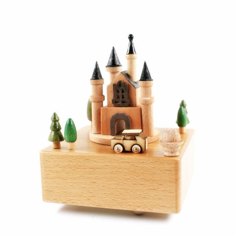 Magic Castle Wood Music Boxes - HOMYEA