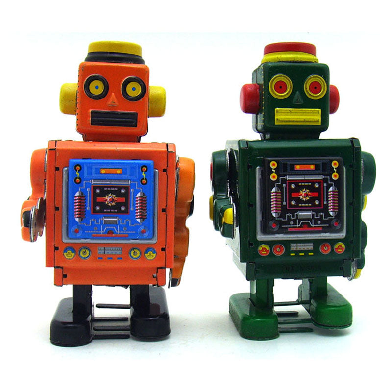 Robot Nostalgic Photography Props Tin Wind-up Toy - HOMYEA