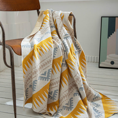 Bohemia Cotton Rectangle Blanket - HOMYEA