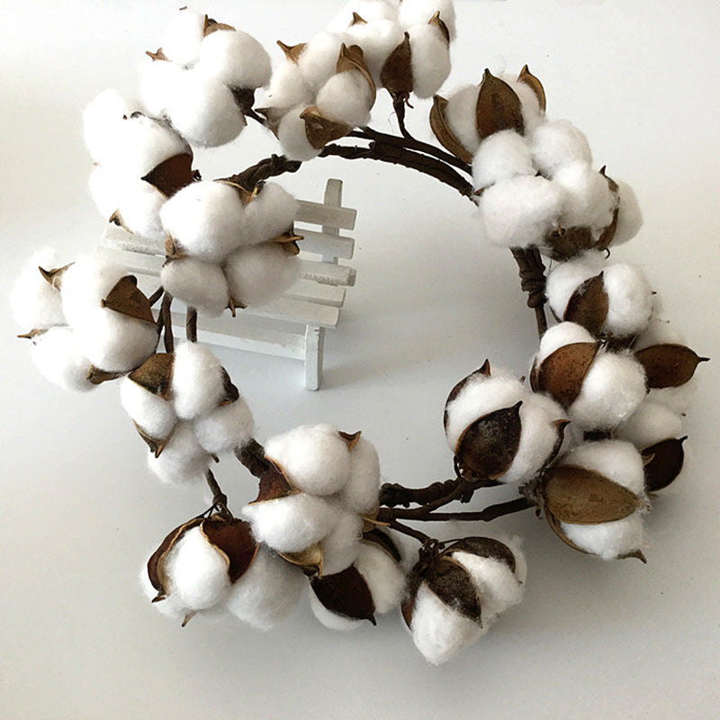 Christmas Hand Made Cotton Wreath - HOMYEA