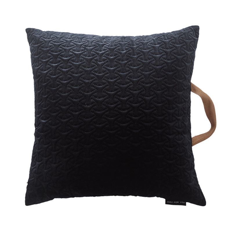 Plain Embossed Velvet Pillows - HOMYEA