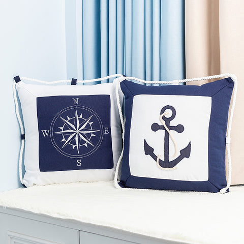 Cotton Iron Anchor Pillow - HOMYEA