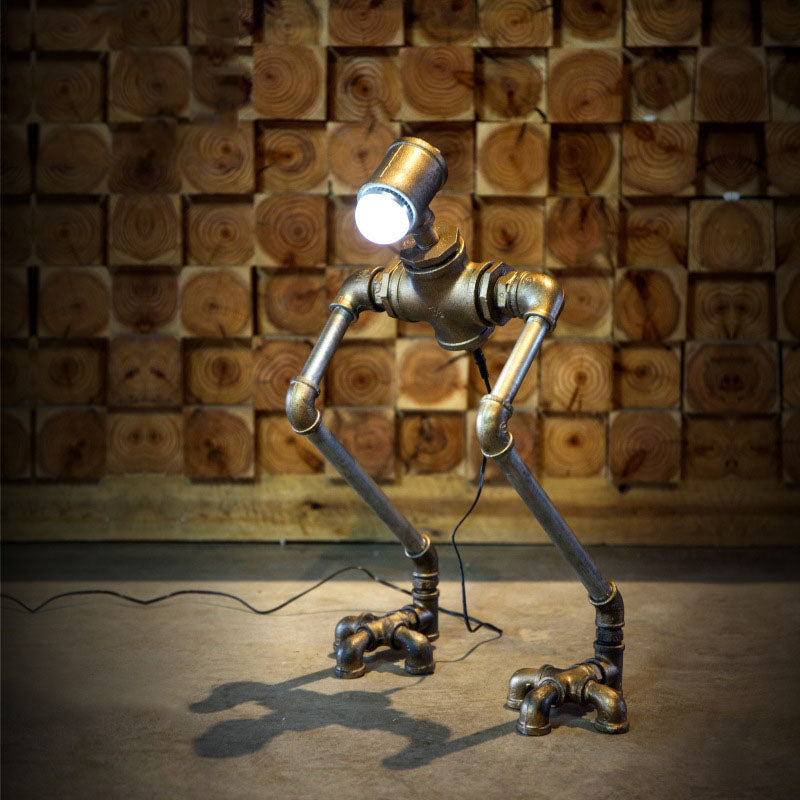 Vintage Industrial Robot Lamp - HOMYEA