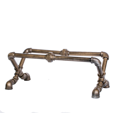 Water Pipe Iron Rack Wall Shelves - HOMYEA