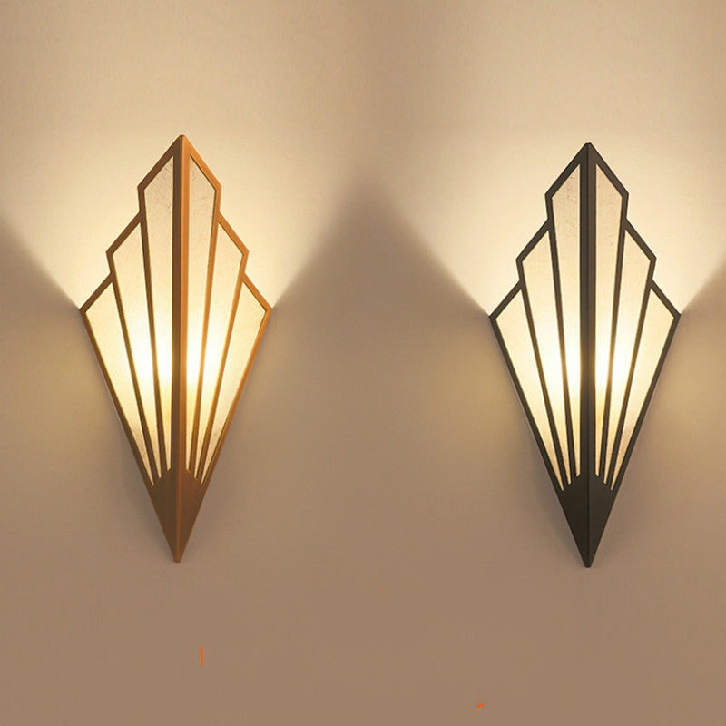 Creative Linen Fan-shaped Sconces - HOMYEA