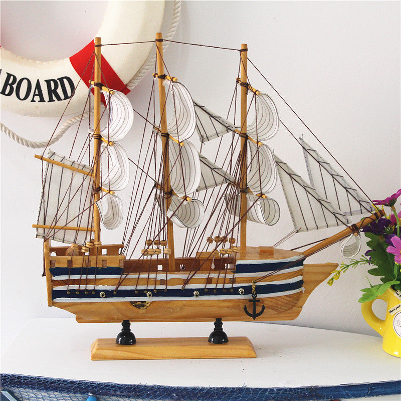 Wooden Sailboat Model - HOMYEA