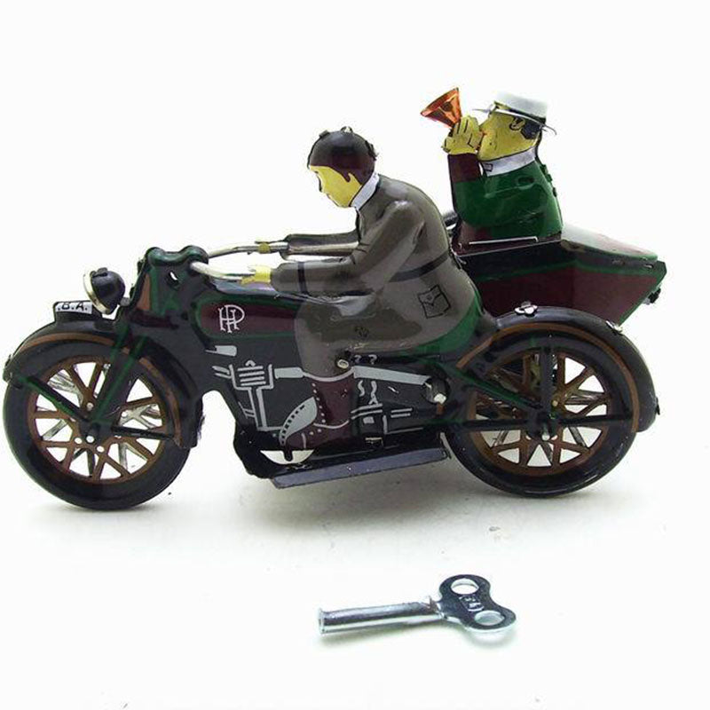 Three-wheeled Motorcycle Tin Wind-up Toy - HOMYEA