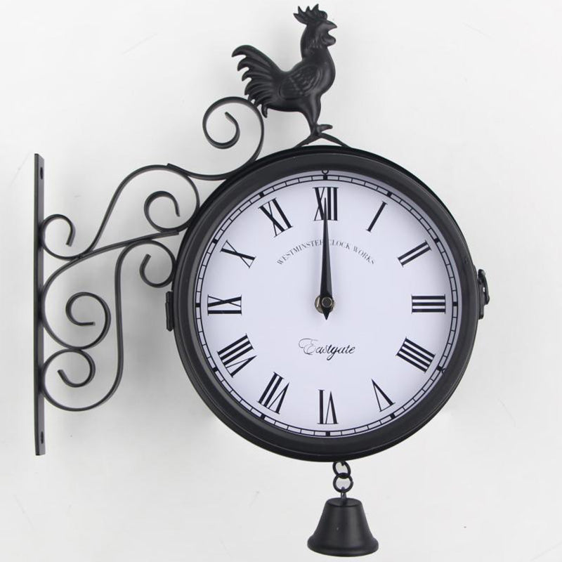 Garden Double-sided Wall Clock - HOMYEA