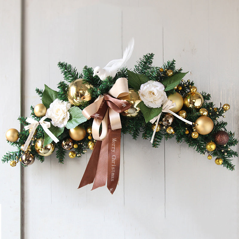 Christmas Ball with Ribbon and Rattan - HOMYEA