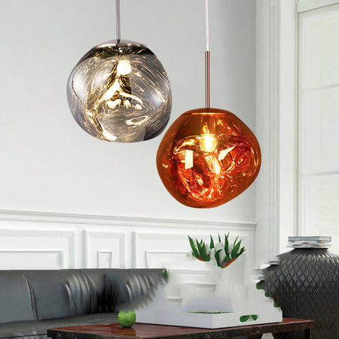 Lava Effect Glass Pendant Lamp - HOMYEA