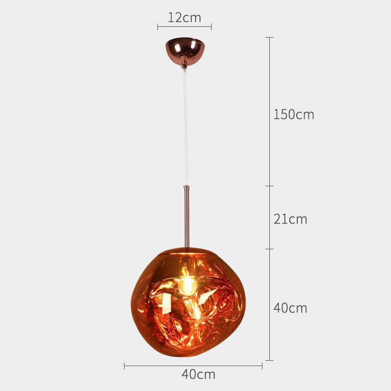 Lava Effect Glass Pendant Lamp - HOMYEA