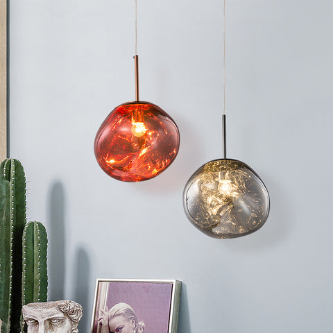 Lava Effect Glass Pendant Lamp - HOMYEA