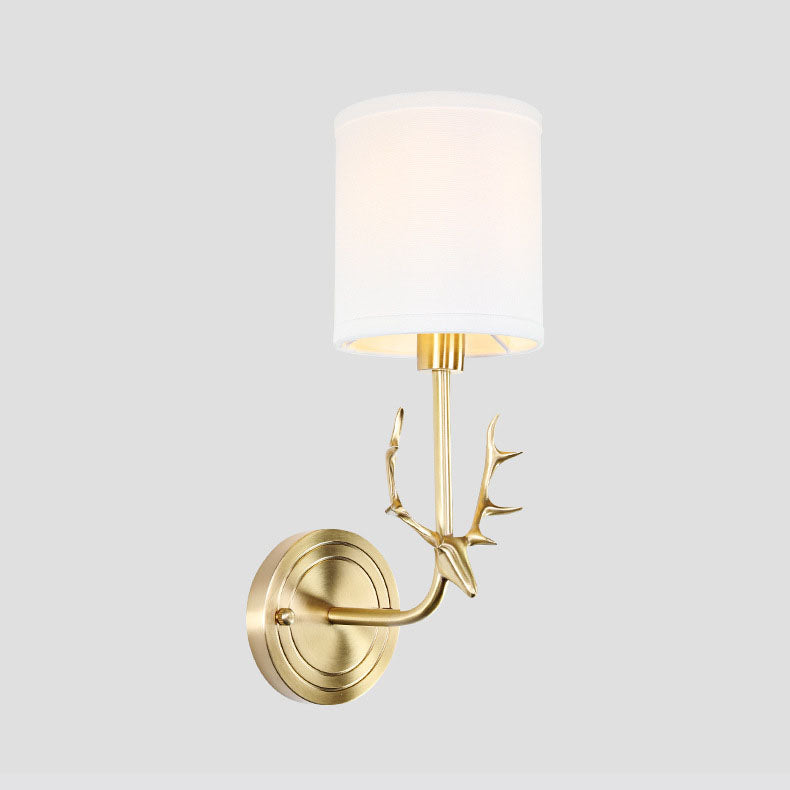 Golden Metal Bedroom Sconces - HOMYEA