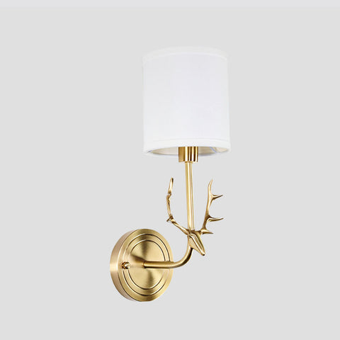 Golden Metal Bedroom Sconces - HOMYEA