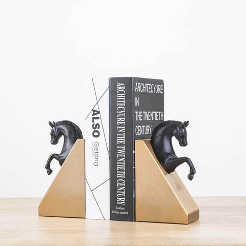 Horse Sculpture Bookends Set - HOMYEA