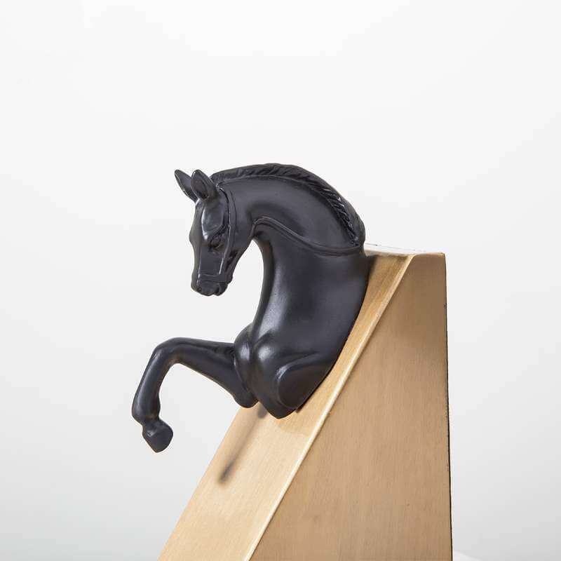 Horse Sculpture Bookends Set - HOMYEA