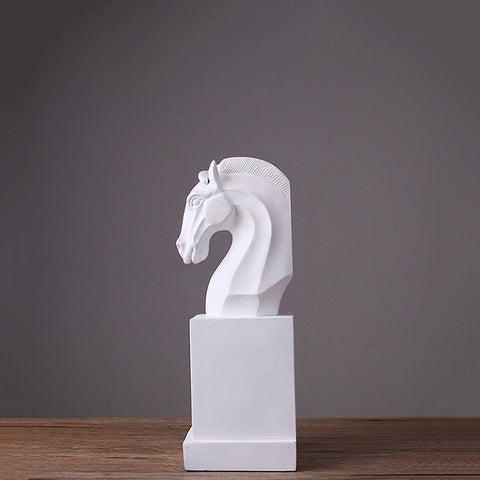 Horse Head Sculpture Bookends - HOMYEA