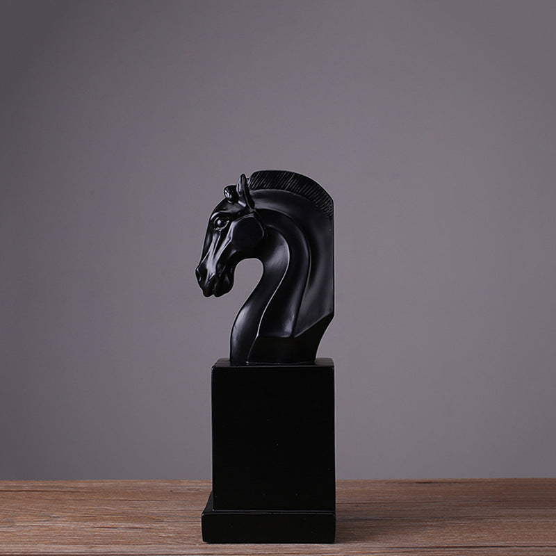 Horse Head Sculpture Bookends - HOMYEA