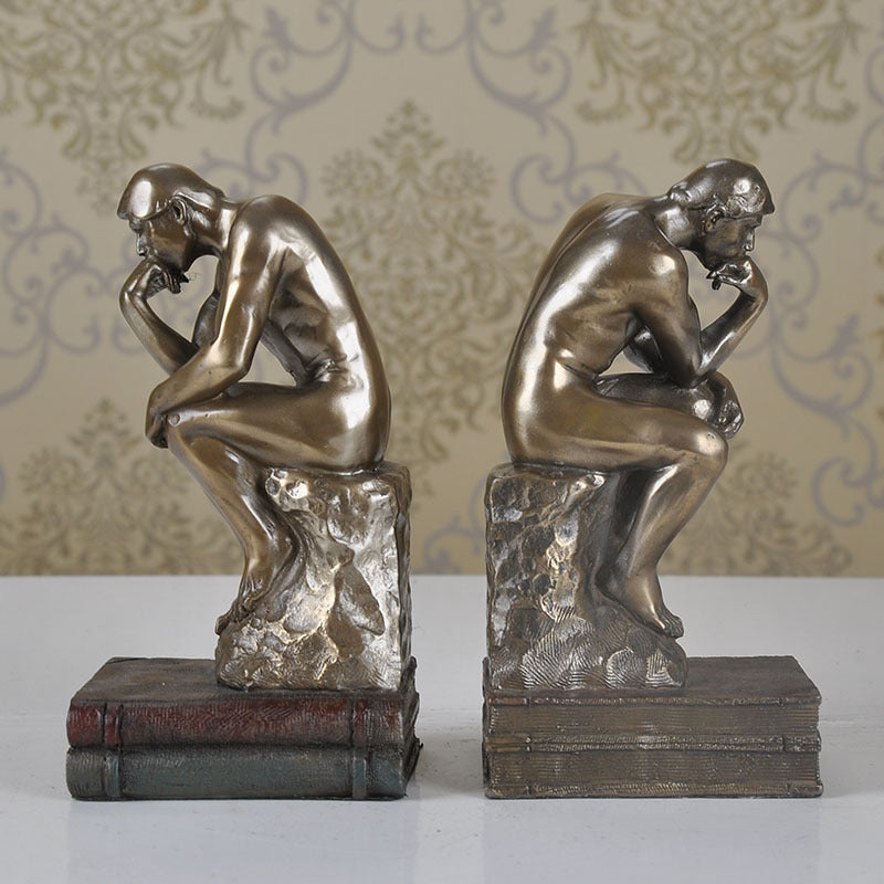 People Sculpture Bookends - HOMYEA