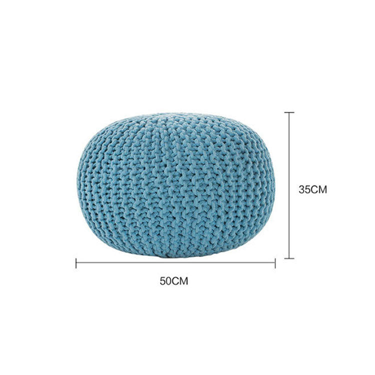 Cotton Rope Knitting Ottomans - HOMYEA