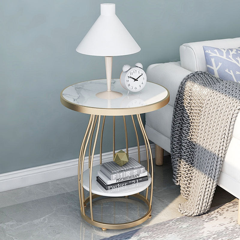 Modern Marble End Tables - HOMYEA