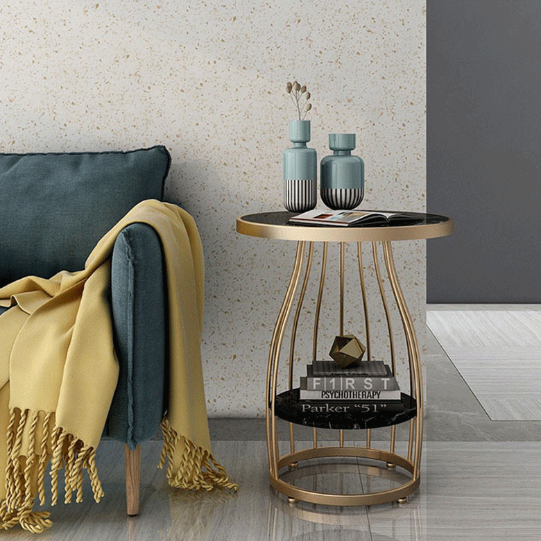 Modern Marble End Tables - HOMYEA