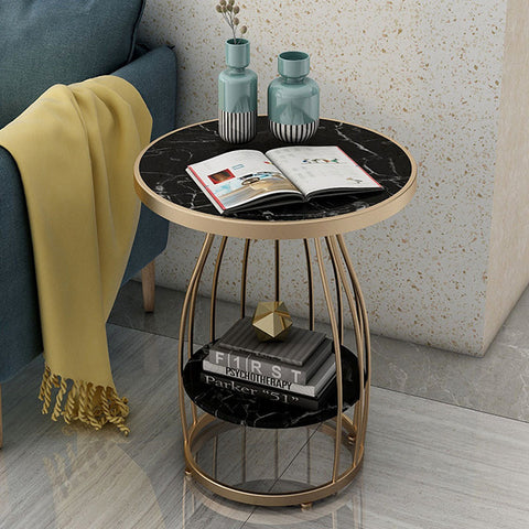 Modern Marble End Tables - HOMYEA