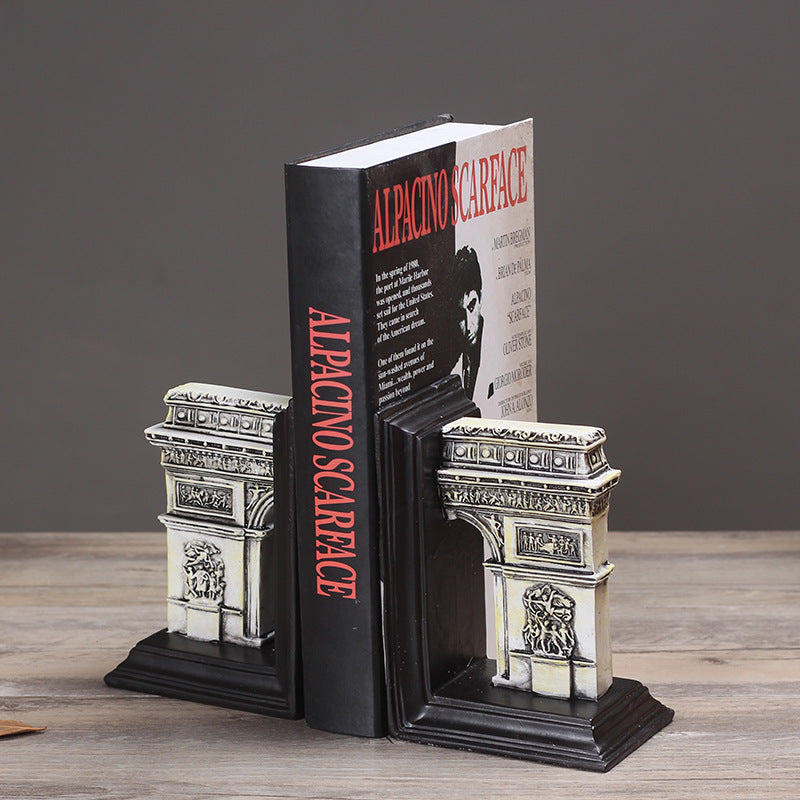 Triumphal Arch Sculpture Bookends - HOMYEA