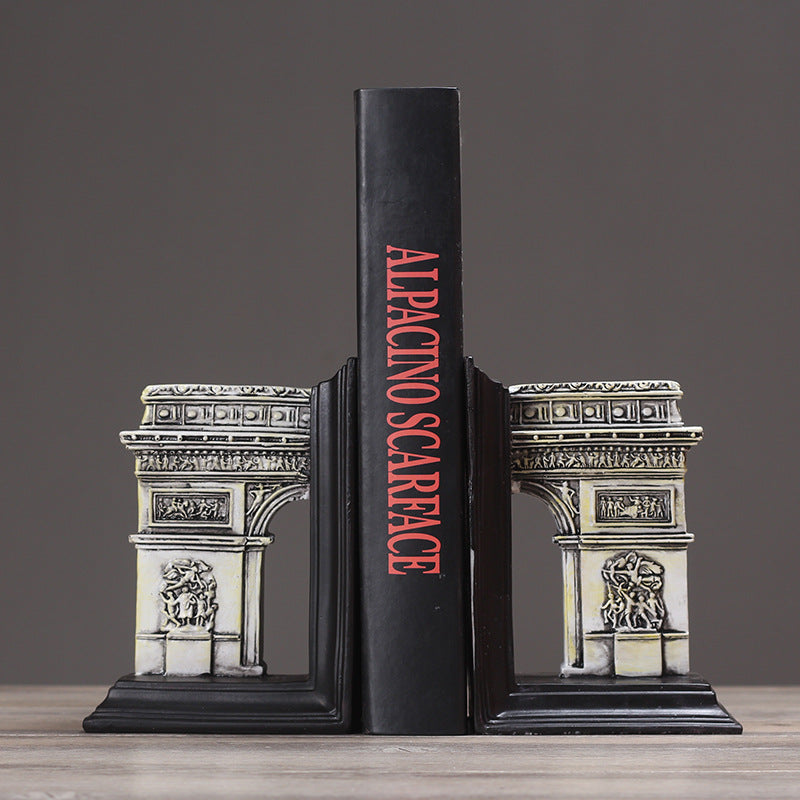 Triumphal Arch Sculpture Bookends - HOMYEA