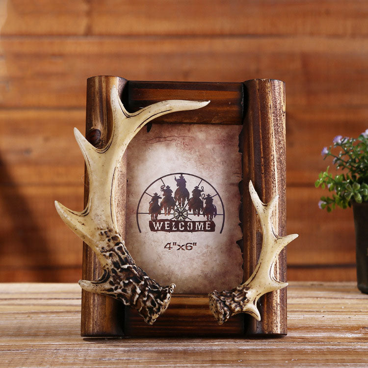 Western Cowboy Style Picture Frame - 17 - HOMYEA