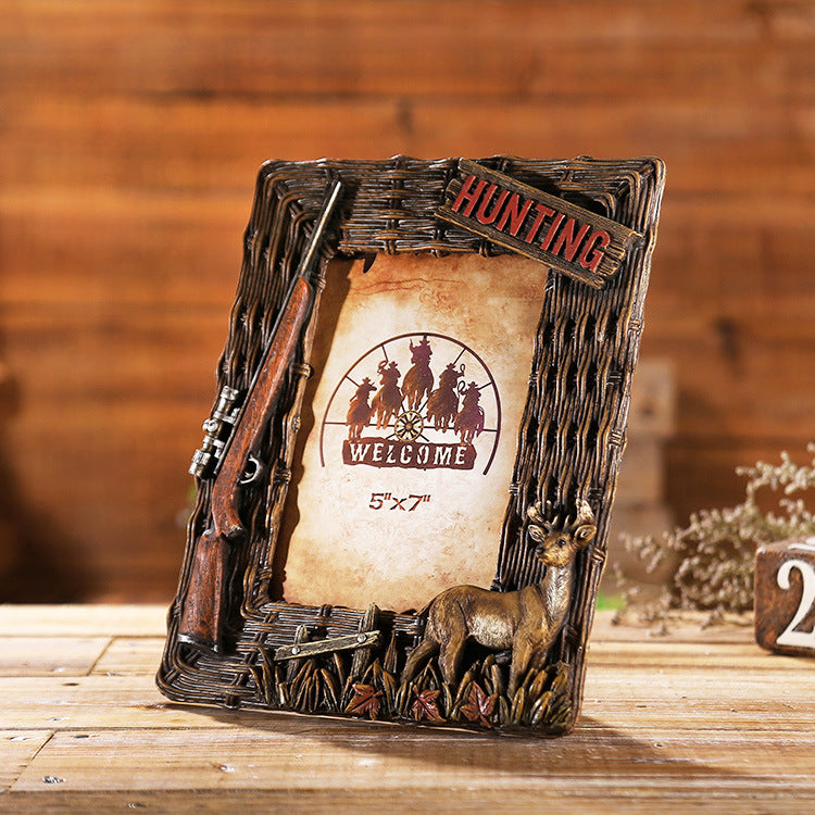 Western Cowboy Style Picture Frame - 11 - HOMYEA