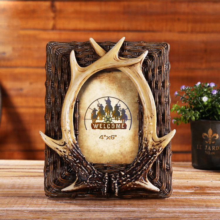 Western Cowboy Style Picture Frame - 14 - HOMYEA