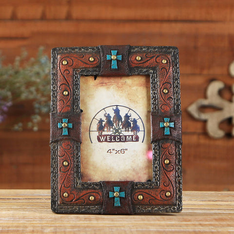 Western Cowboy Style Picture Frame - 08 - HOMYEA