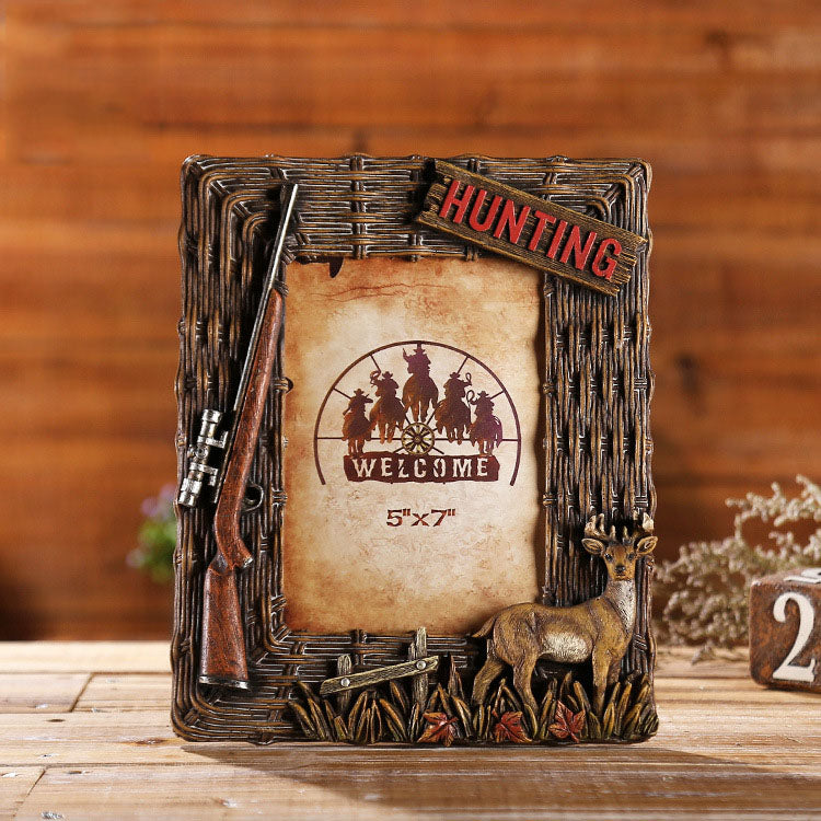 Western Cowboy Style Picture Frame - 11 - HOMYEA