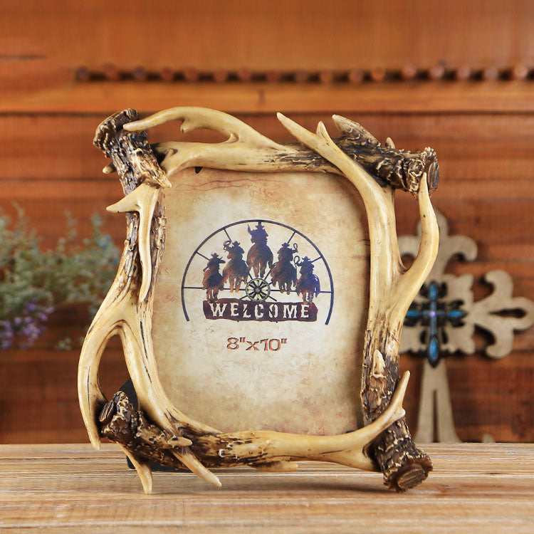 Western Cowboy Style Picture Frame - 12 - HOMYEA