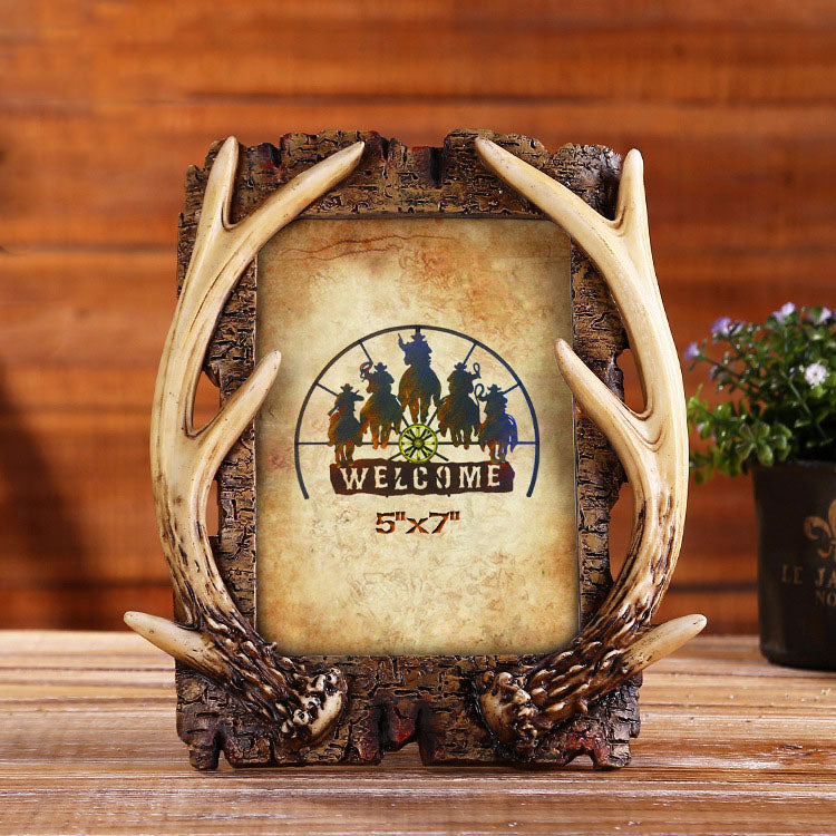 Western Cowboy Style Picture Frame - 13 - HOMYEA