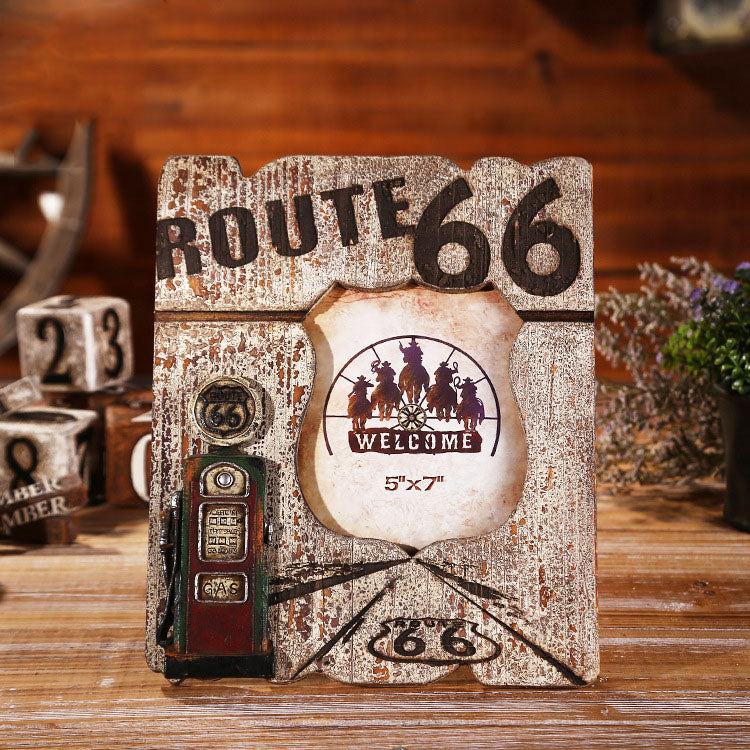 Western Cowboy Style Picture Frame - 16 - HOMYEA