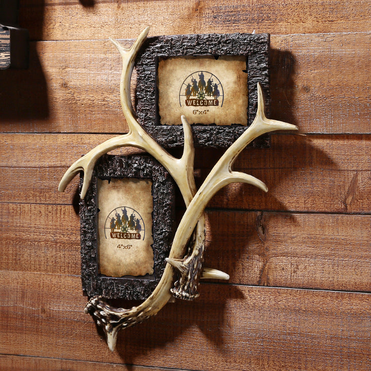 Western Cowboy Style Wall Picture Frame - 18 - HOMYEA