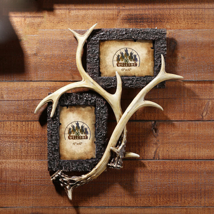 Western Cowboy Style Wall Picture Frame - 18 - HOMYEA