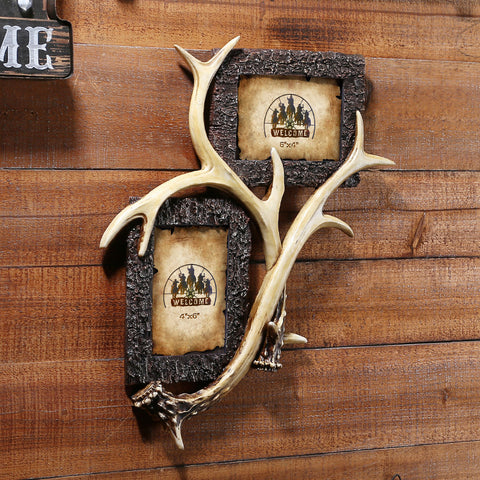 Western Cowboy Style Wall Picture Frame - 18 - HOMYEA